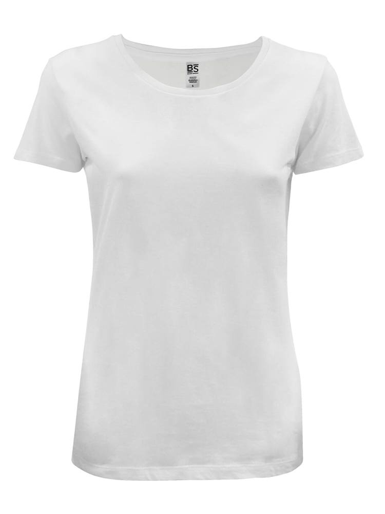 BS Evolution Dames T-Shirt, 150 gr/m2, 100% katoen - Wit