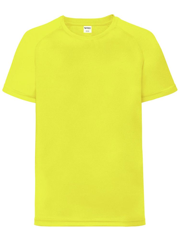SP Run Kids Sportshirt, 140gr/m2, 100% polyester - Neon Geel