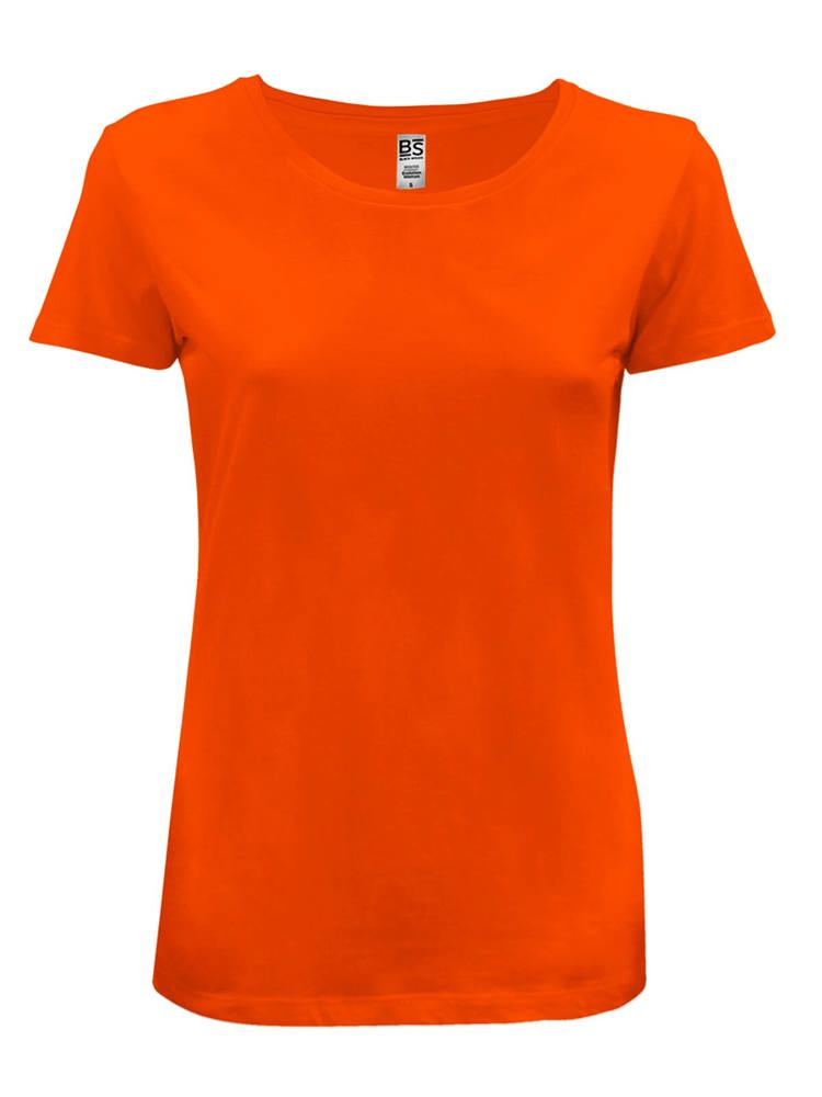 BS Evolution Dames T-Shirt, 150 gr/m2, 100% katoen - oranje