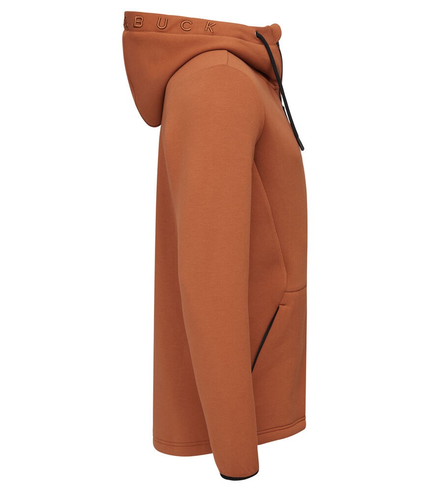 Cutter & Buck - Pemberton Hood FZ Heren Roest Oranje XXL