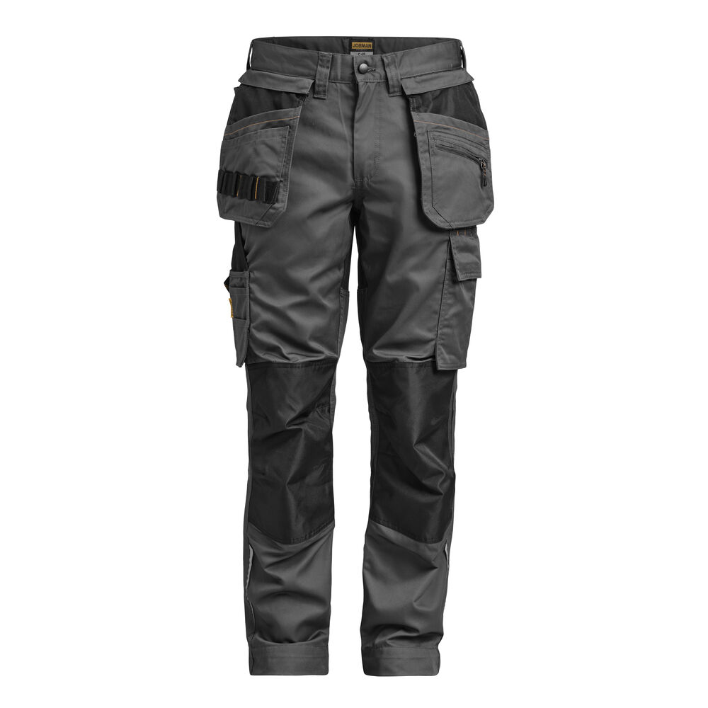 Jobman - 2326 Craftsman Trousers Stretch - Donkergrijs/Zwart