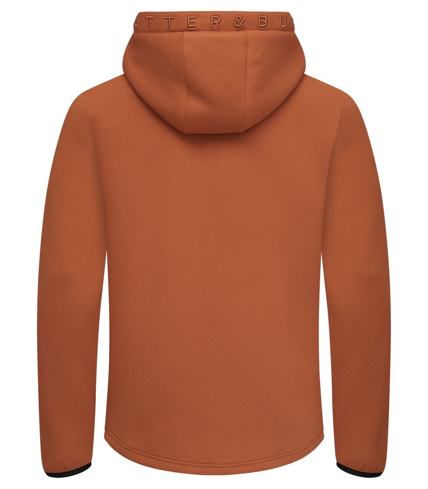 Cutter & Buck - Pemberton Hood FZ Heren Roest Oranje XXL
